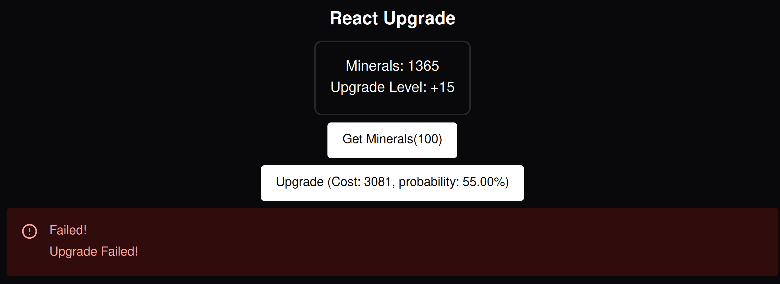 ReactUpgrade